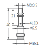 M5超小型接近開關插件式
