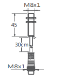 M8埋入式接近開關引線插件式